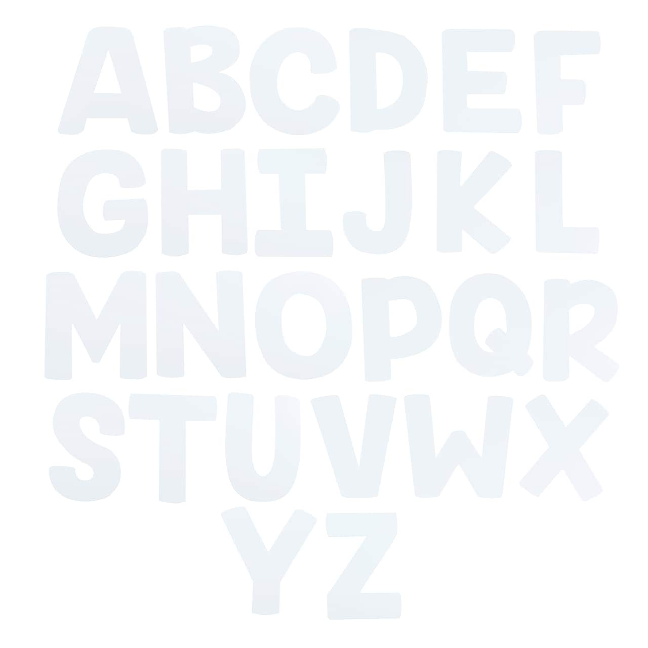 12 Packs: 26 ct. (312 total) 7" White Paper Collage Letters by Creatology™